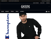 Tablet Screenshot of gasoil-footwear.com